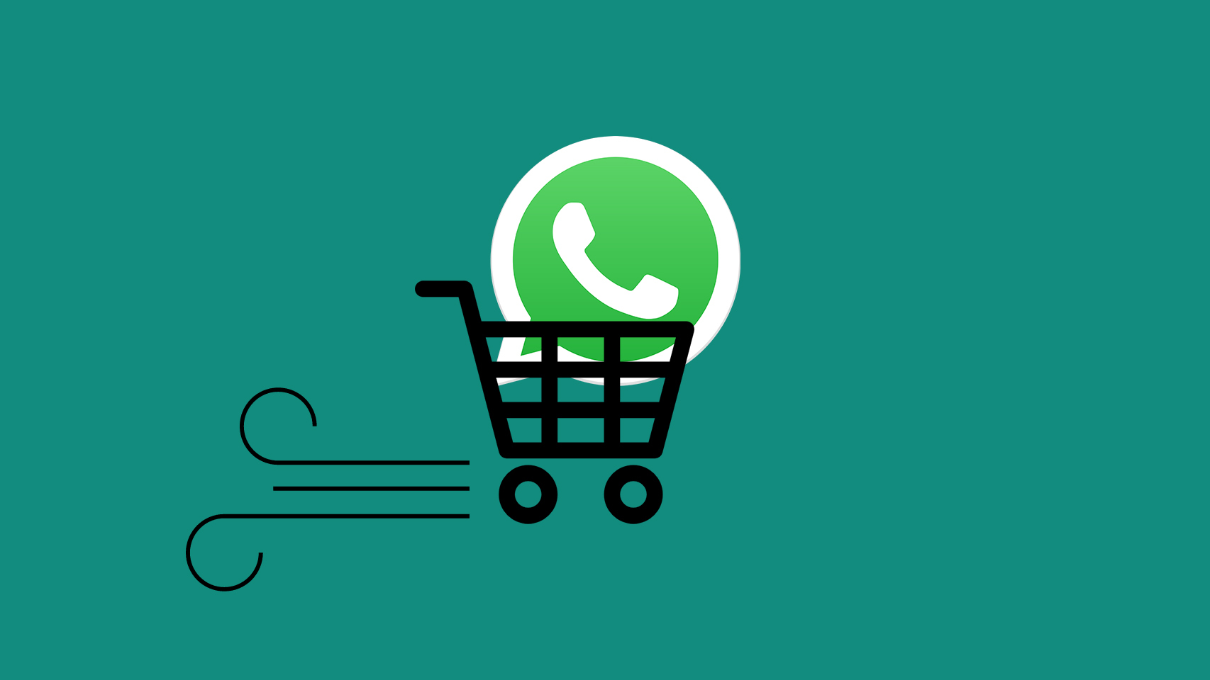 Fotomontaje con el logo de WhatsApp.