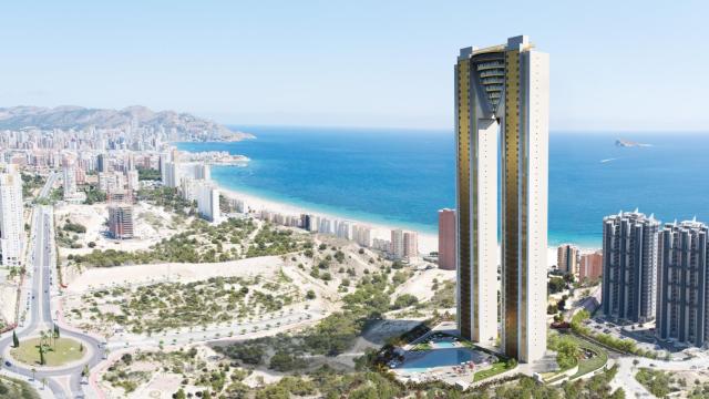 El edificio Intempo, en la playa de Poniente de Benidorm.