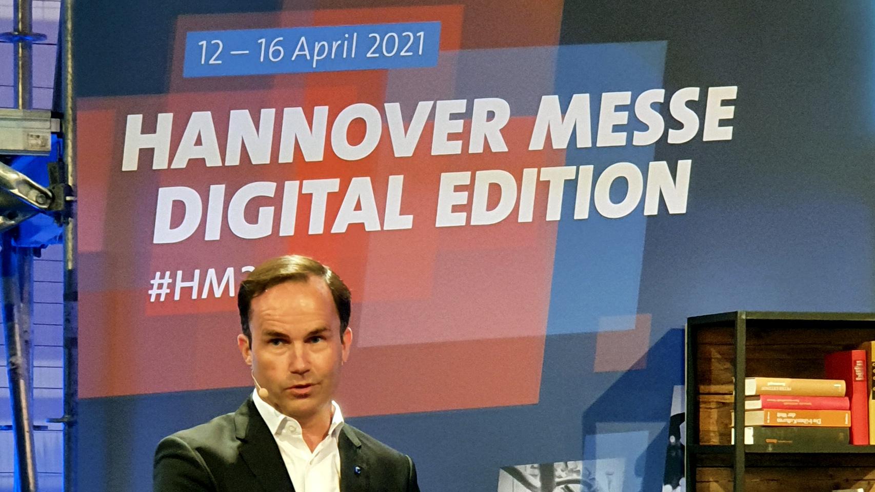 Jochen Köckler, director general de Deutsche Messe, durante el evento de presentación de la feria.