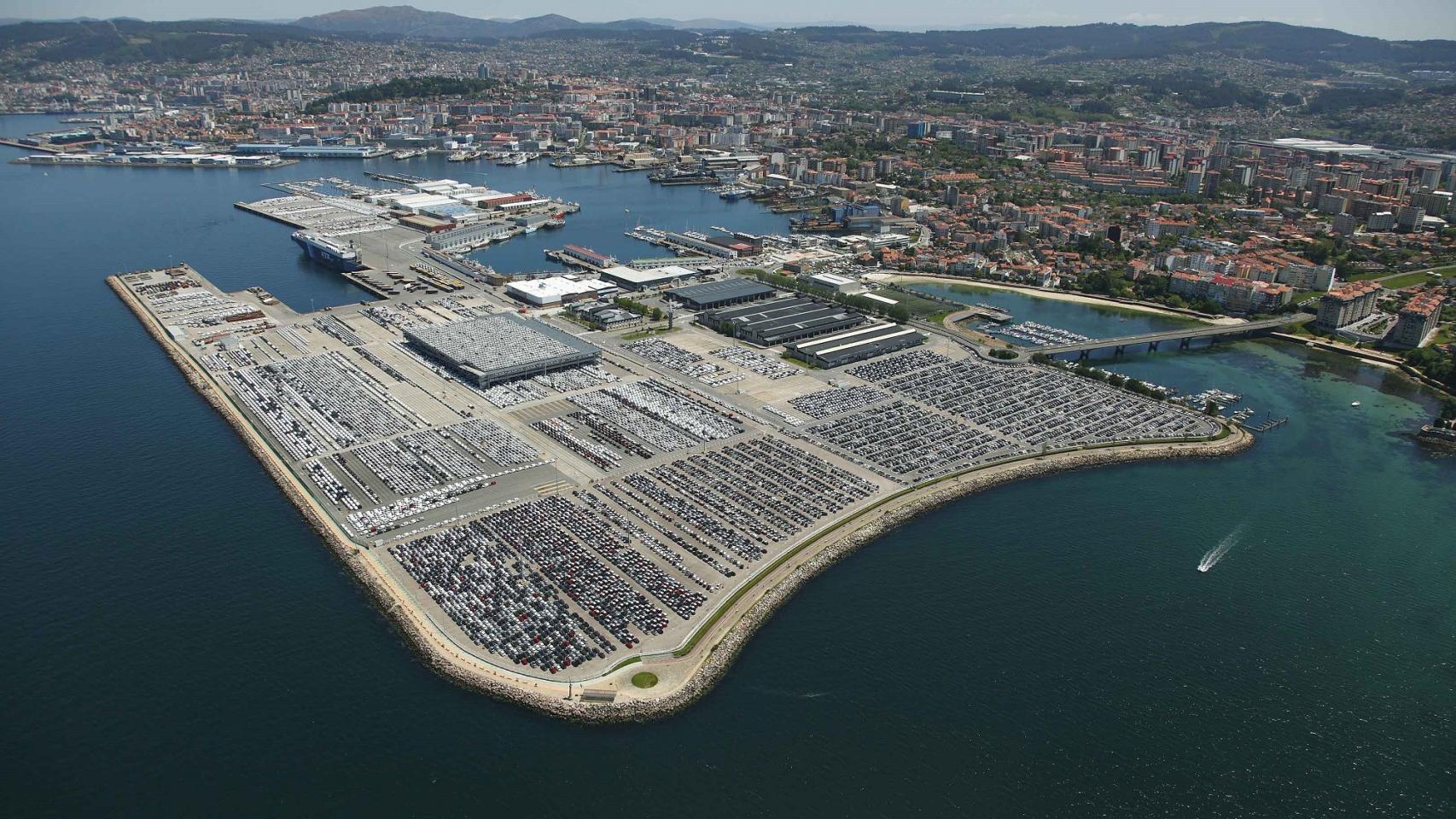 Instalaciones de la Zona Franca de Vigo en Bouzas.