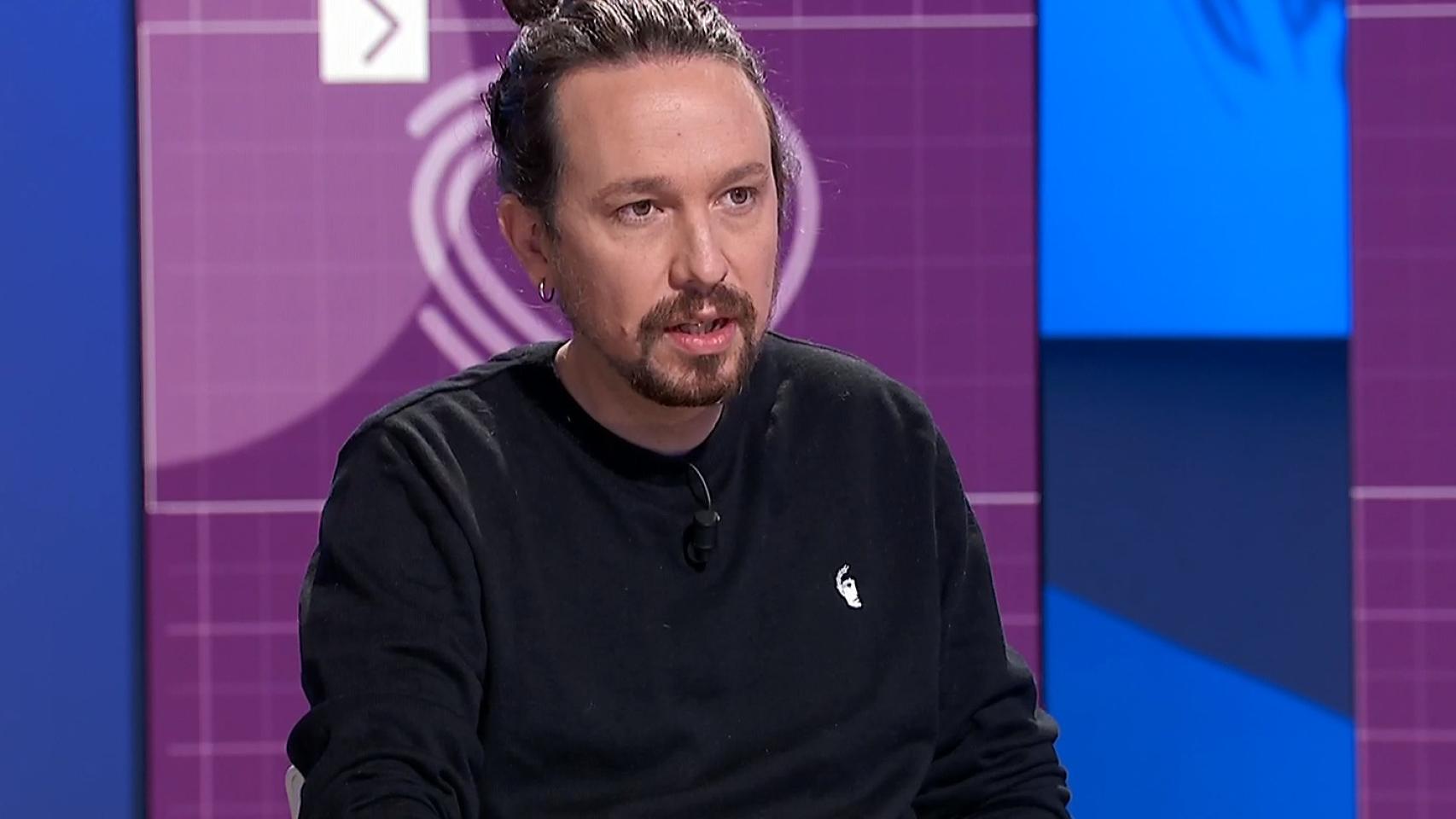 Pablo Iglesias, candidato de Unidas Podemos a la Presidencia de la Comunidad de Madrid, en TVE.