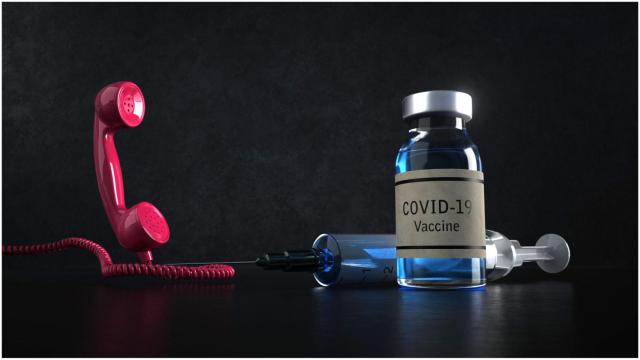 Vacuna coronavirus, teléfono.