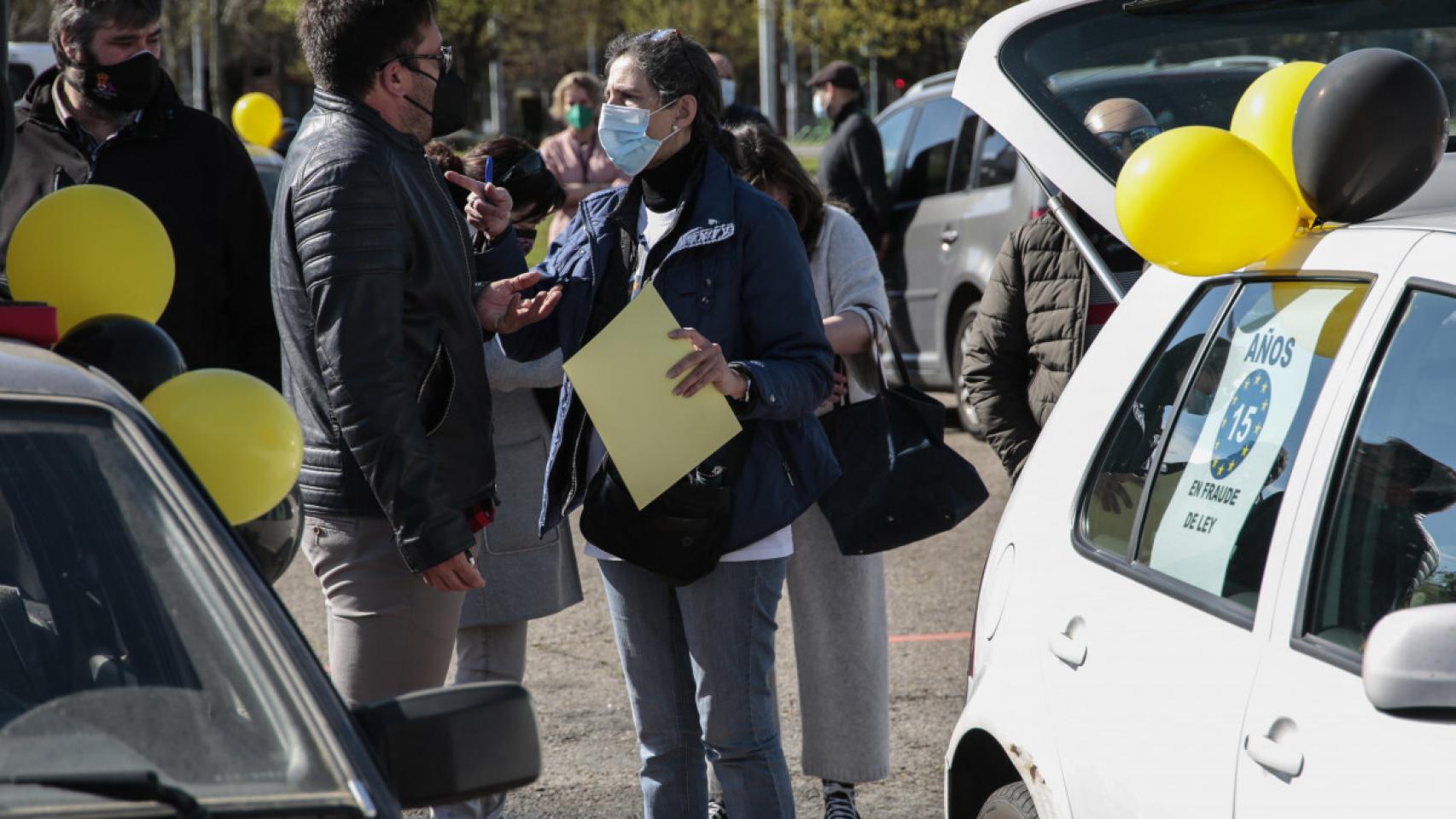 La Plataforma de Trabajadores Temporales Públicos de Castilla y León en una imagen de archivo