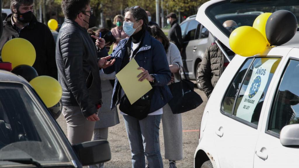 La Plataforma de Trabajadores Temporales Públicos de Castilla y León en una imagen de archivo