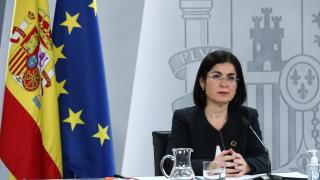 Carolina Darias, ministra de Sanidad, tras la celebración del Consejo Interterritorial de Salud.