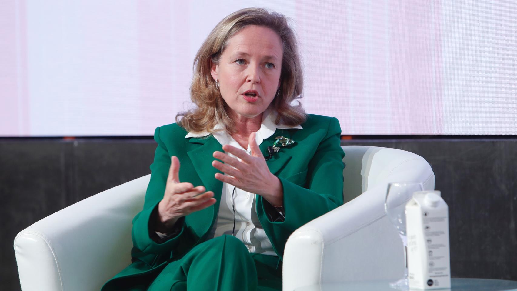 La vicepresidenta económica, Nadia Calviño, en Wake up, Spain!