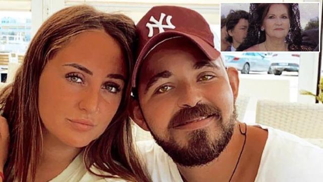 Rocío Flores y David en montaje de JALEOS junto a su abuela Luisa.