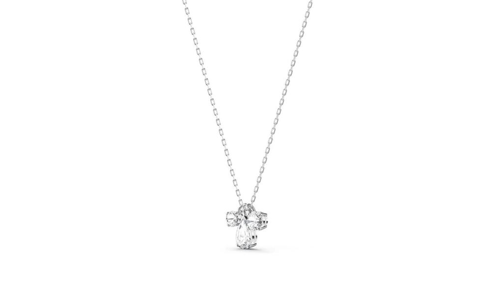 Colgante Swarovski Attract bañado en rodio con cristal transparente