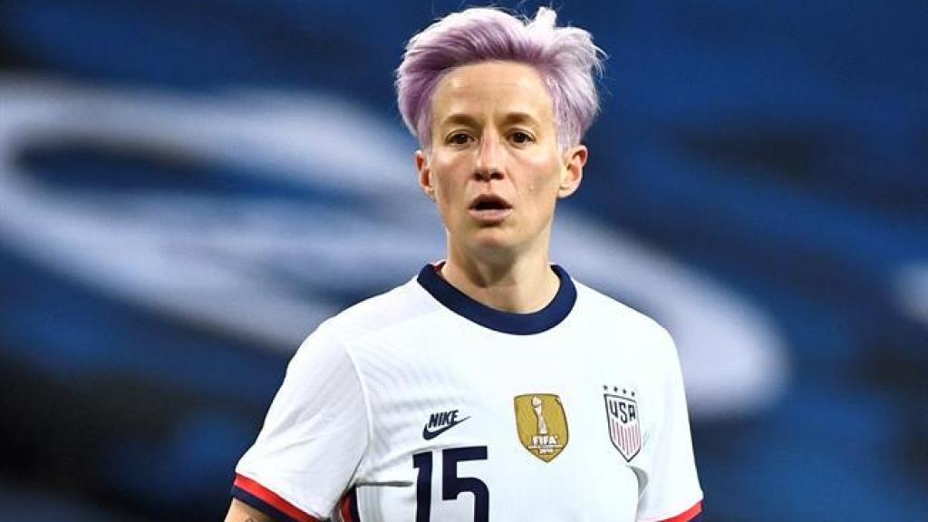 Megan Rapinoe, en un partido de la selección de Estados Unidos de fútbol femenino