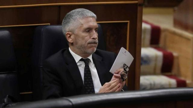 El ministro del Interior, Grande-Marlaska, en el Congreso.