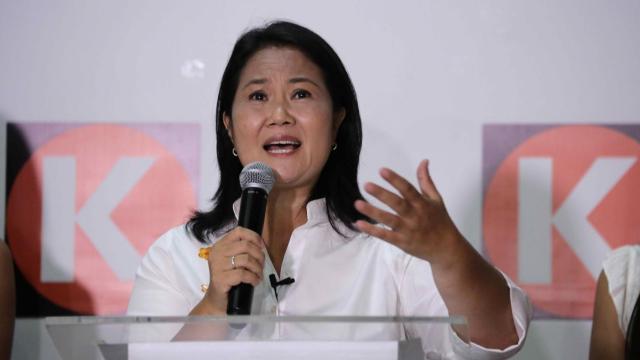 La candidata a la presidencia del Perú por el partido Fuerza Popular, Keiko Fujimori.