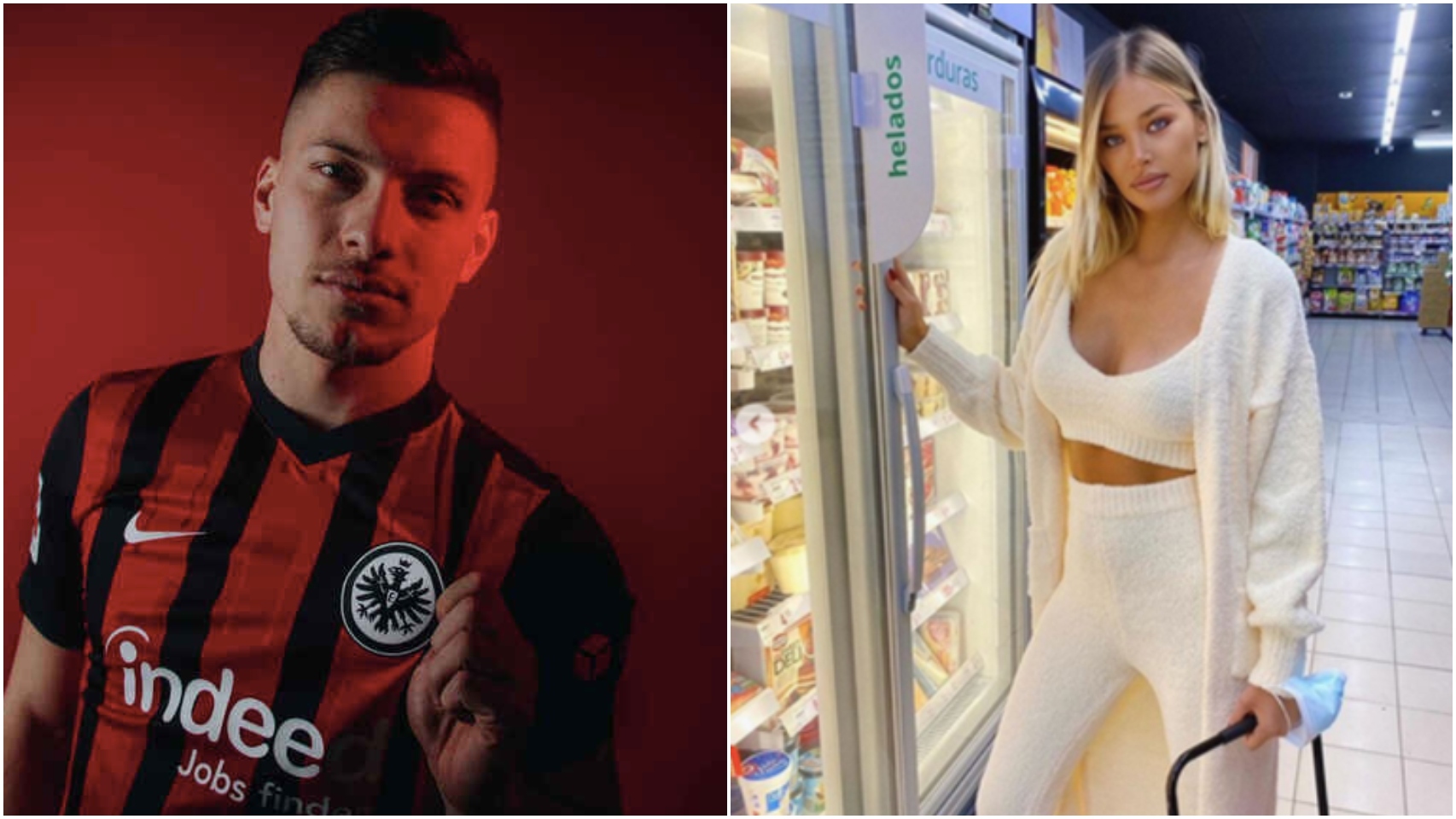 Jovic y su novia Sofia