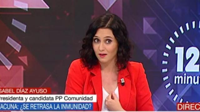 Ayuso en entrevista a Telemadrid.