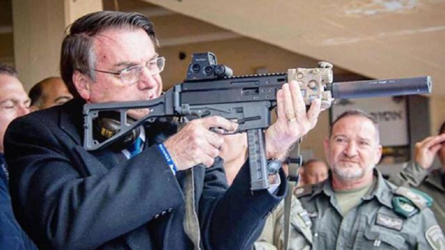 Bolsonaro durante una visita a Israel.