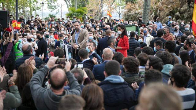 Acto de Vox en el barrio madrileño Moncloa-Aravaca.