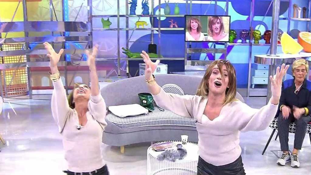 María Patiño y Josep Ferré en 'Sálvame'.