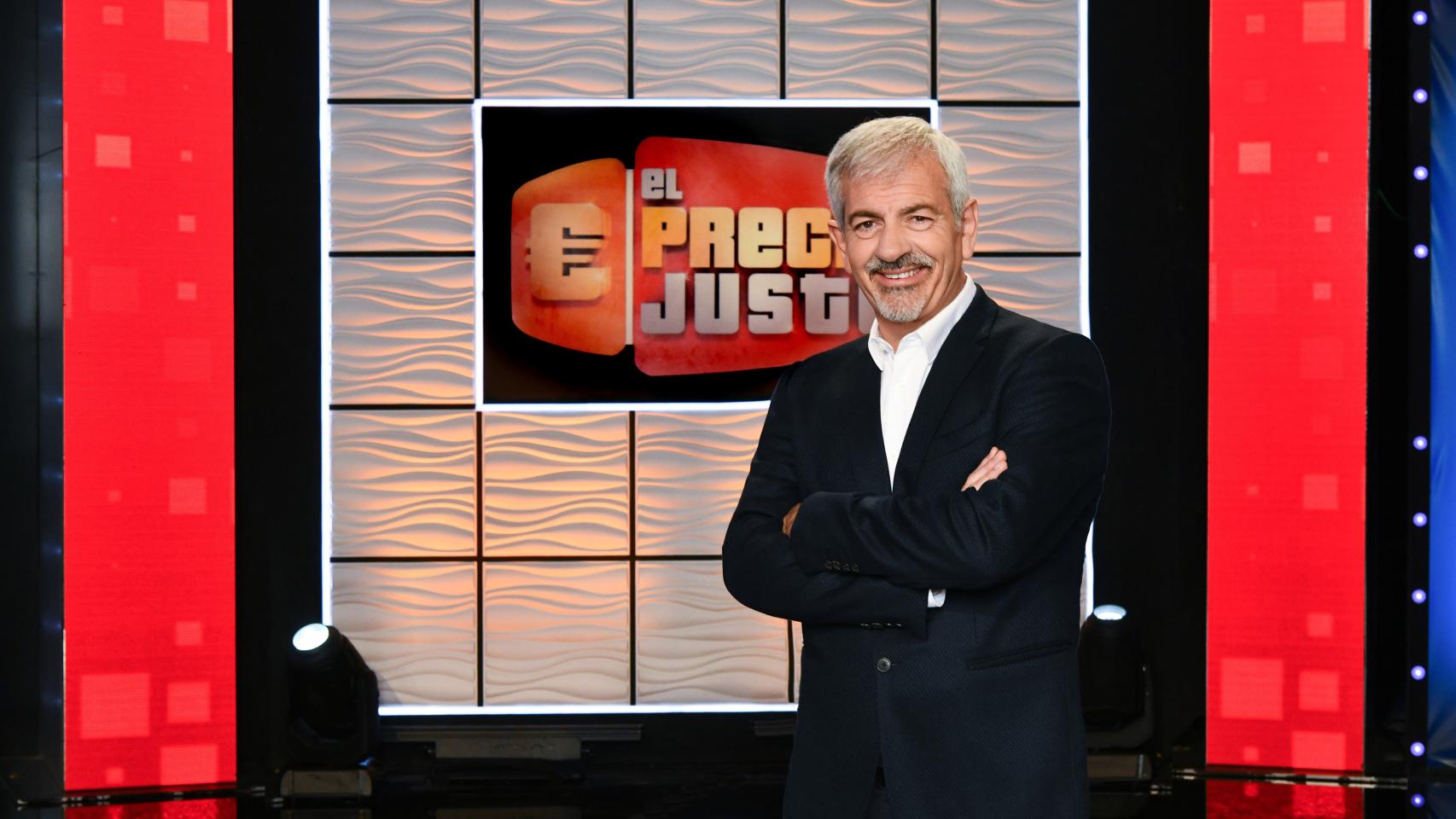 Carlos Sobera presenta 'El precio justo' en Telecinco.