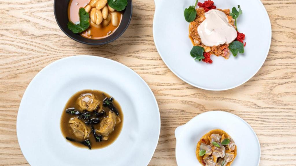 Varios platos de NaDo, en A Coruña.