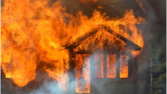 Foto de archivo de un incendio.