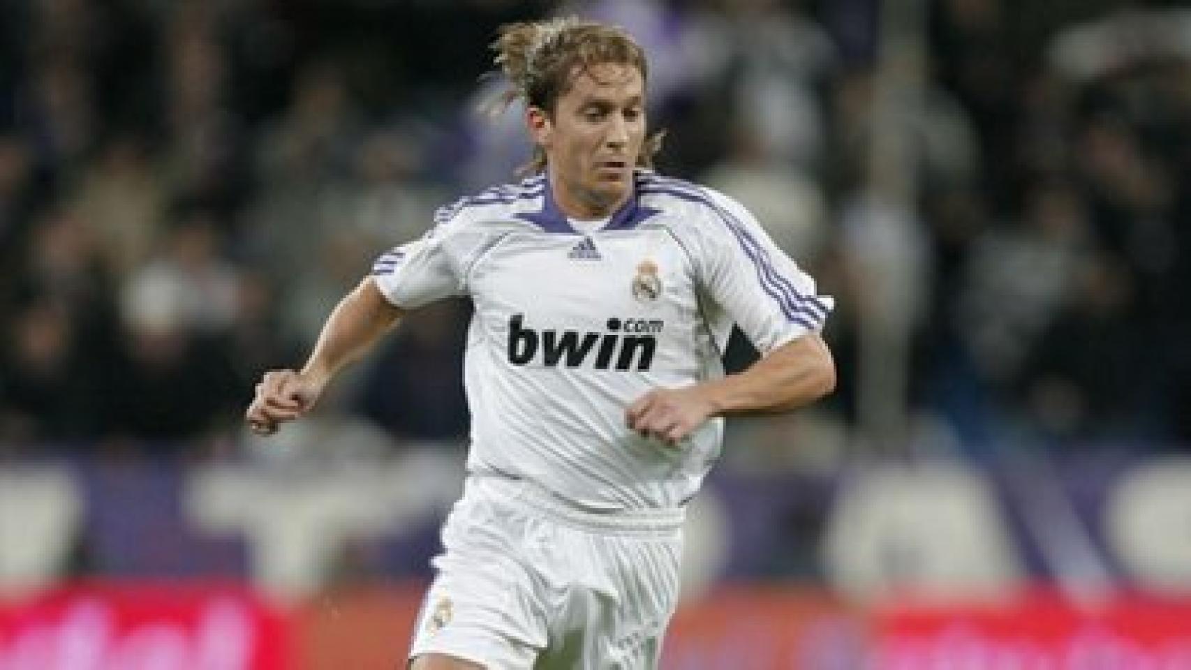 Míchel Salgado, en un partido del Real Madrid