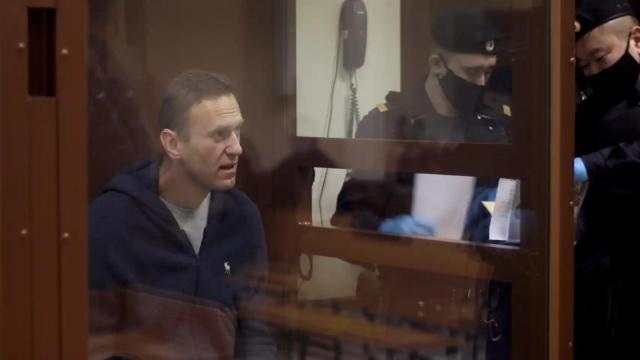 Alexéi Navalny, durante su juicio.