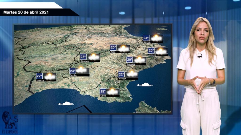 El tiempo para el 20 de abril.