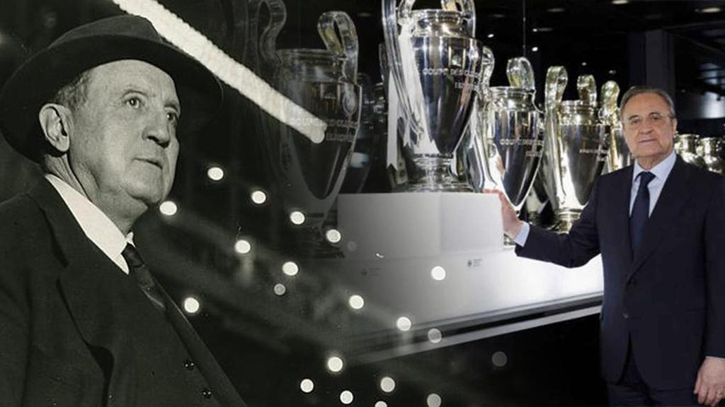 Santiago Bernabéu y Florentino Pérez