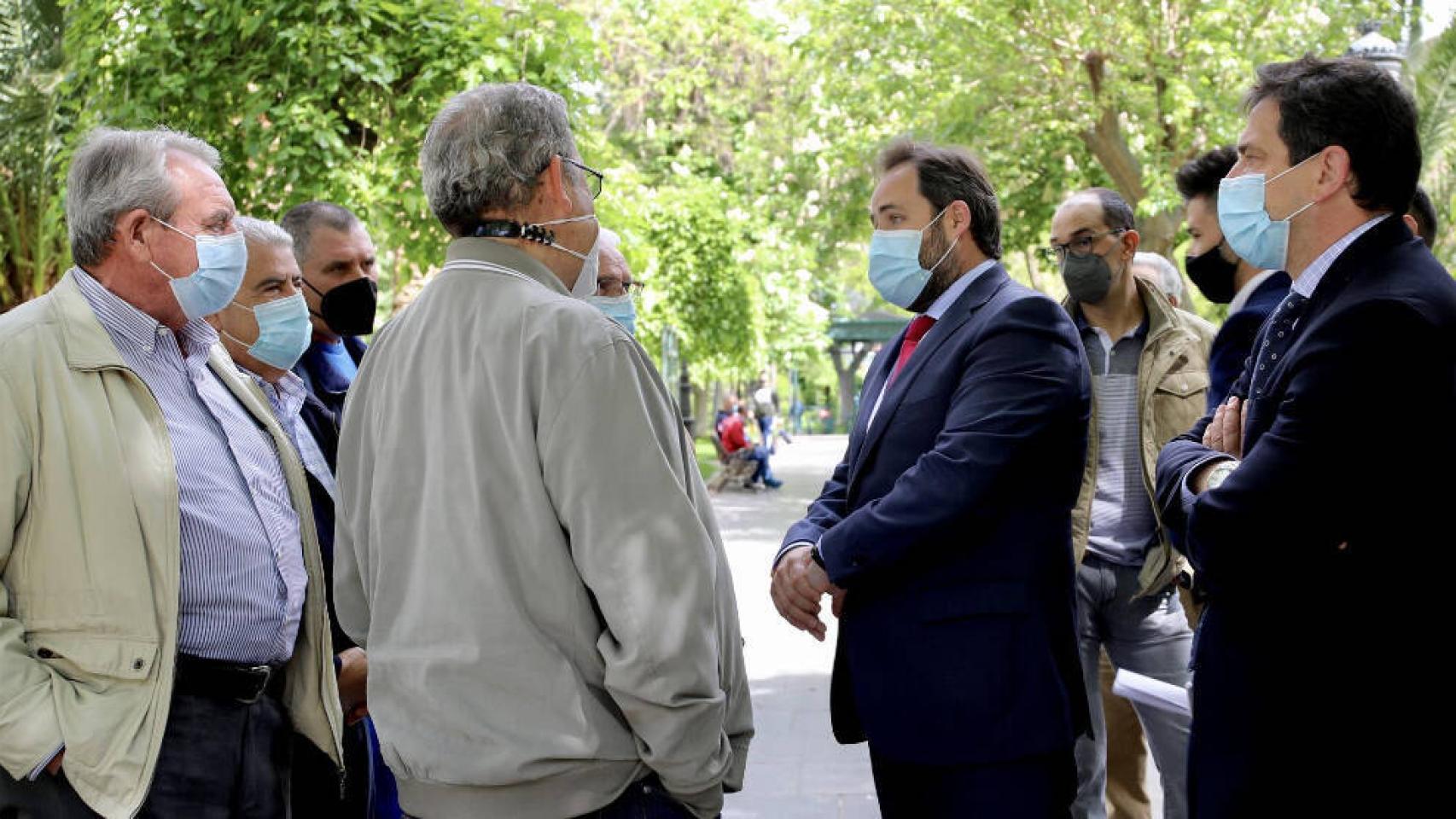 Paco Núñez, presidente del PP de Castilla-La Mancha, ha visitado este lunes Puertollano