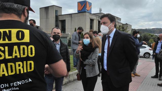 El presidente de la Diputación de A Coruña, Valentín González Formoso, y la alcaldesa herculina, Inés Rey.