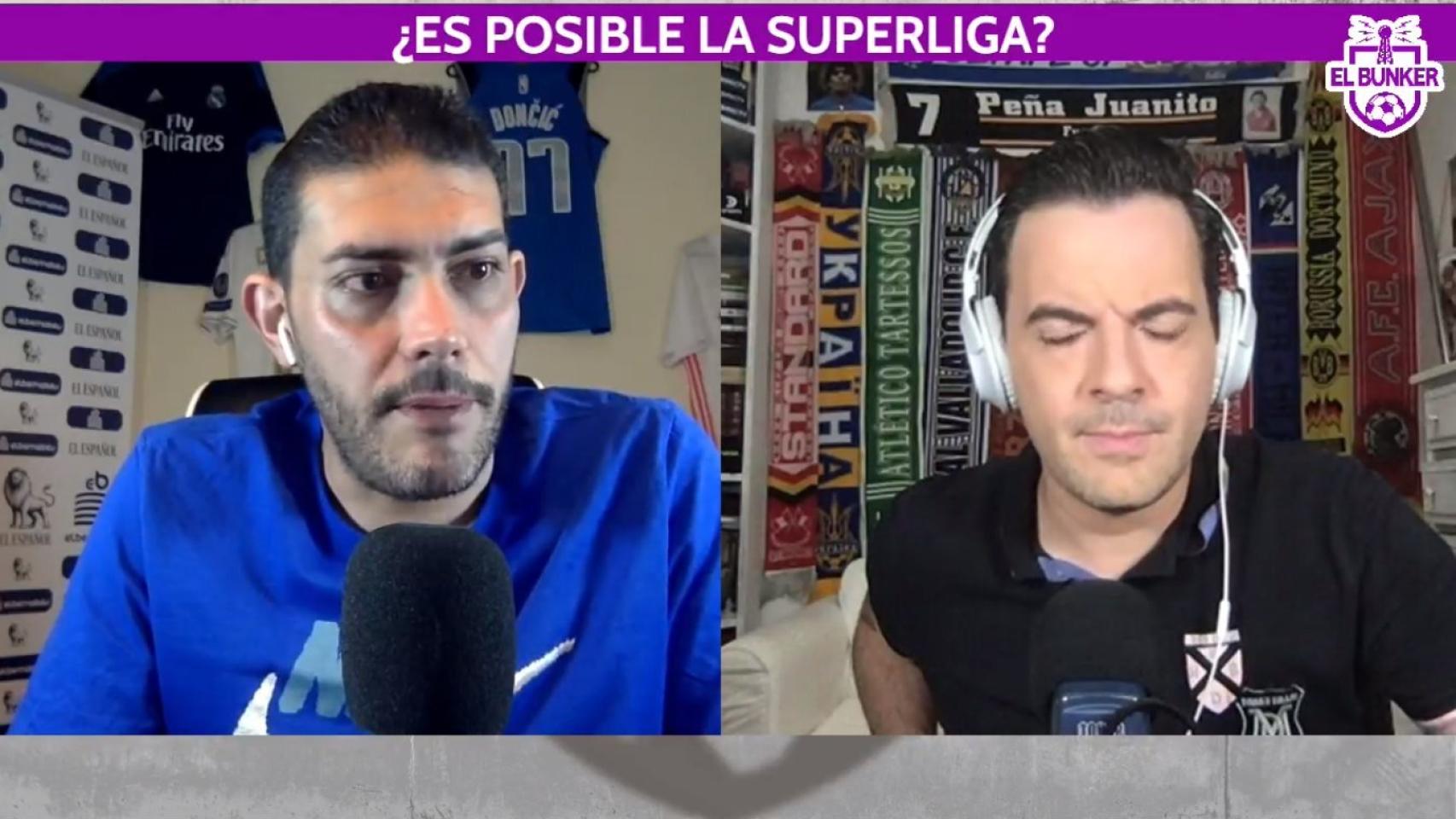 Jorge Calabrés y Nacho Peña, en El Bunker CF