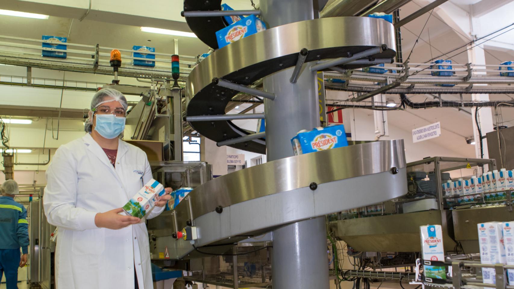 Isabel, la jefa de la fábrica de Lactalis en Lugo.