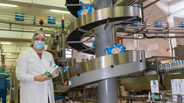 Isabel, la jefa de la fábrica de Lactalis en Lugo.