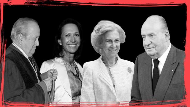 José Joaquín Puig de la Bellacasa, Marta Gayá, doña Sofía y Juan Carlos I.