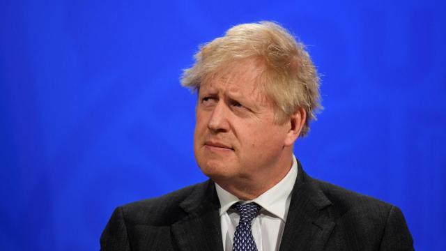Boris Johnson, durante una rueda de prensa desde Downing Street