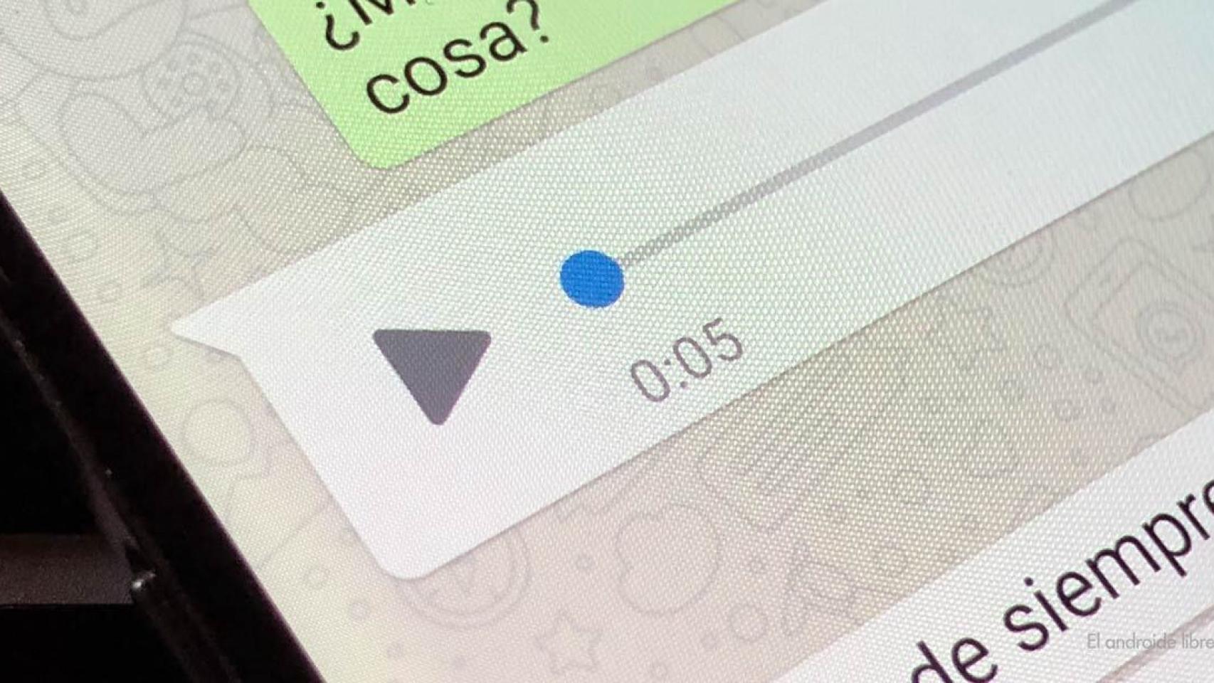 Interfaz de audio de WhatsAoo