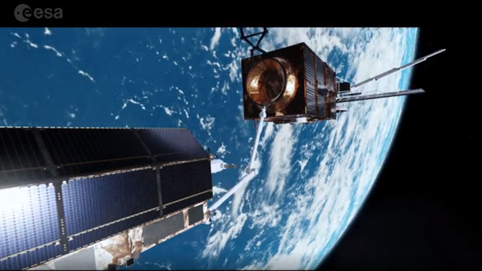Un sistema de láser para descolocar la basura espacial, propuesto por la ESA.