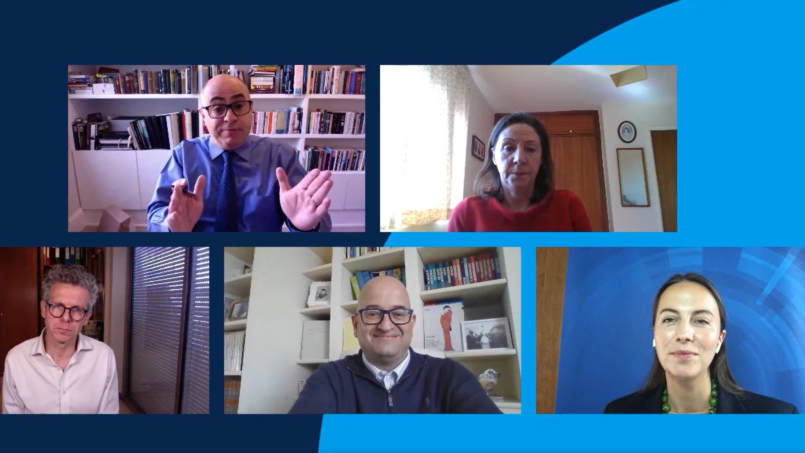 Imagen de la conferencia online sobre digitalización y sostenibilidad organizada por Cisco