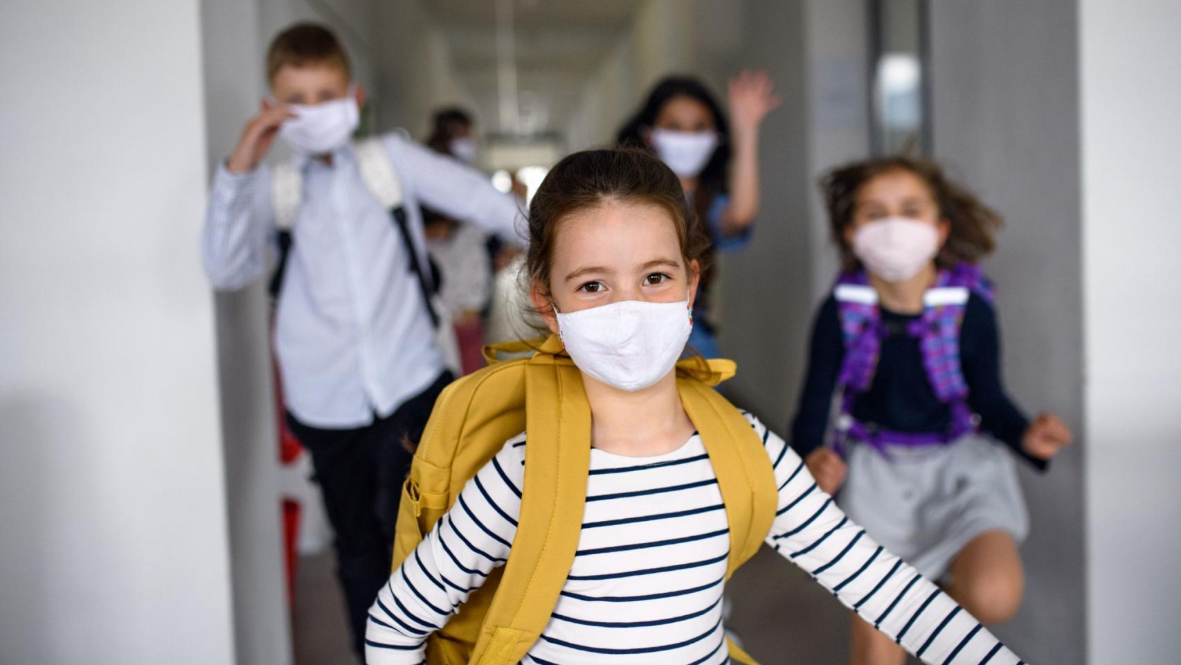 niños mascarilla