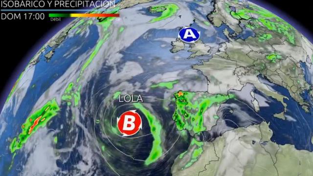 La influencia de la borrasca 'Lola' durante el fin de semana. Eltiempo.es