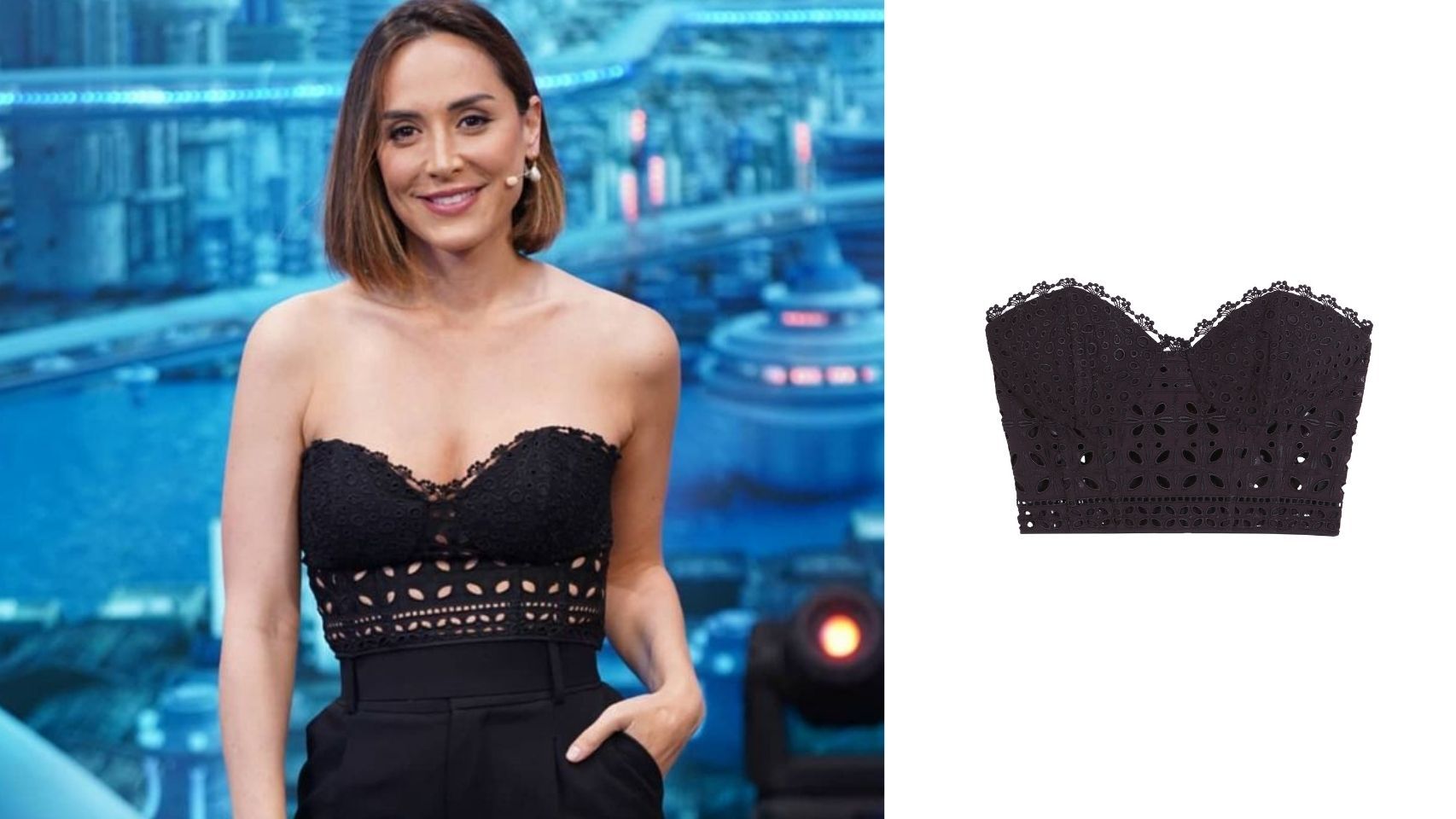 Tamara Falcó deja patente que los 'bustier' serán tendencia.