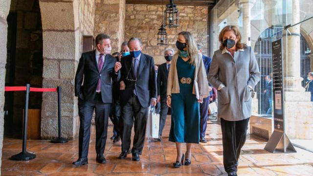 Page junto a Gregorio Marañón este viernes en Sigüenza