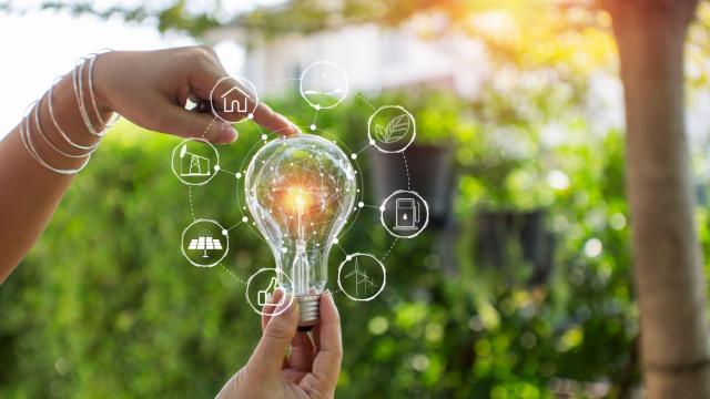 Ilustración sobre la sostenibilidad empresarial.