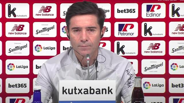 Marcelino, en rueda de prensa