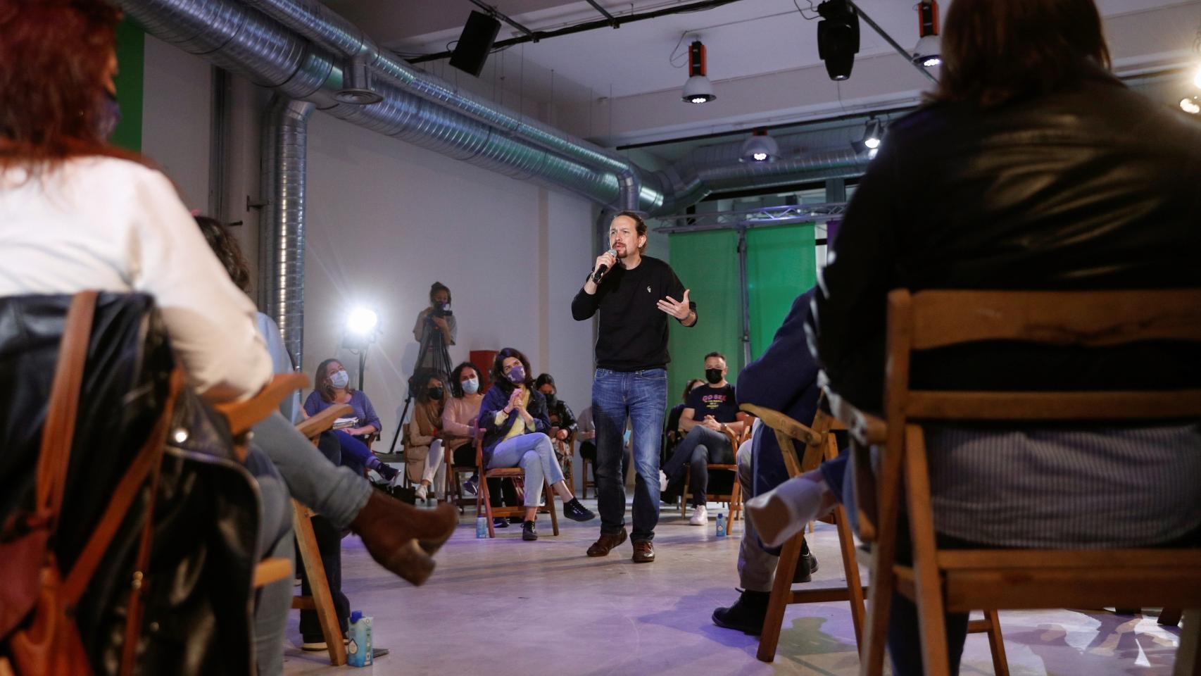 Pablo Iglesias, en un acto de campaña.