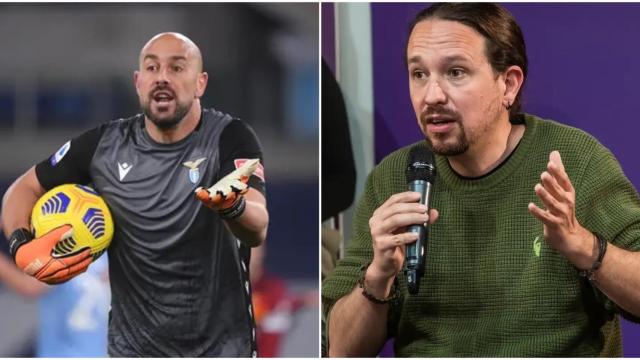 Pepe Reina y Pablo Iglesias