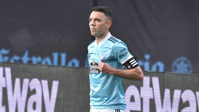 Iago Aspas anotó su 13º gol de la temporada para certificar la décima permanencia consecutiva en Primera del Celta
