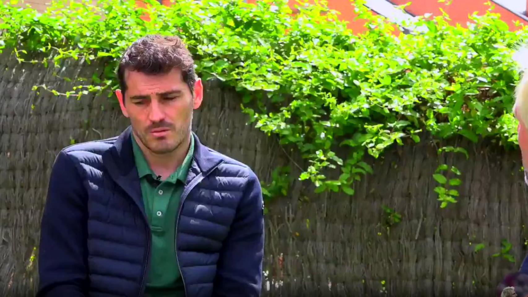 Iker Casillas, en la entrevista con Santi Cañizares