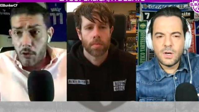 Jorge Calabrés, Dani Senabre y Nacho Peña, en El Bunker CF