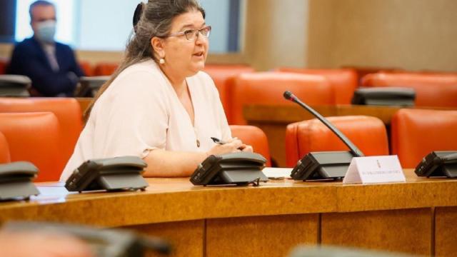 María Esther del Campo García, durante su comparecencia en Comisión Consultiva de Nombramientos.