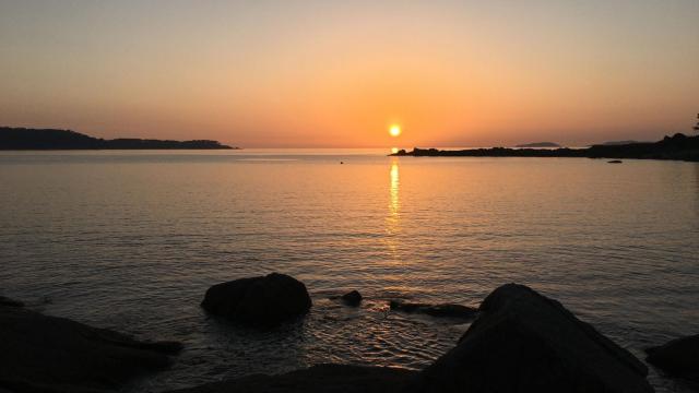 Puesta de sol en Area de Bon (Bueu)